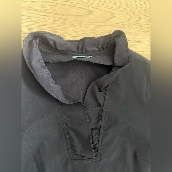 J. Mclaughlin Ruffle Collar Chic 3/4 Sleeve Classic Dress Size 8 - Picture 3 of 5